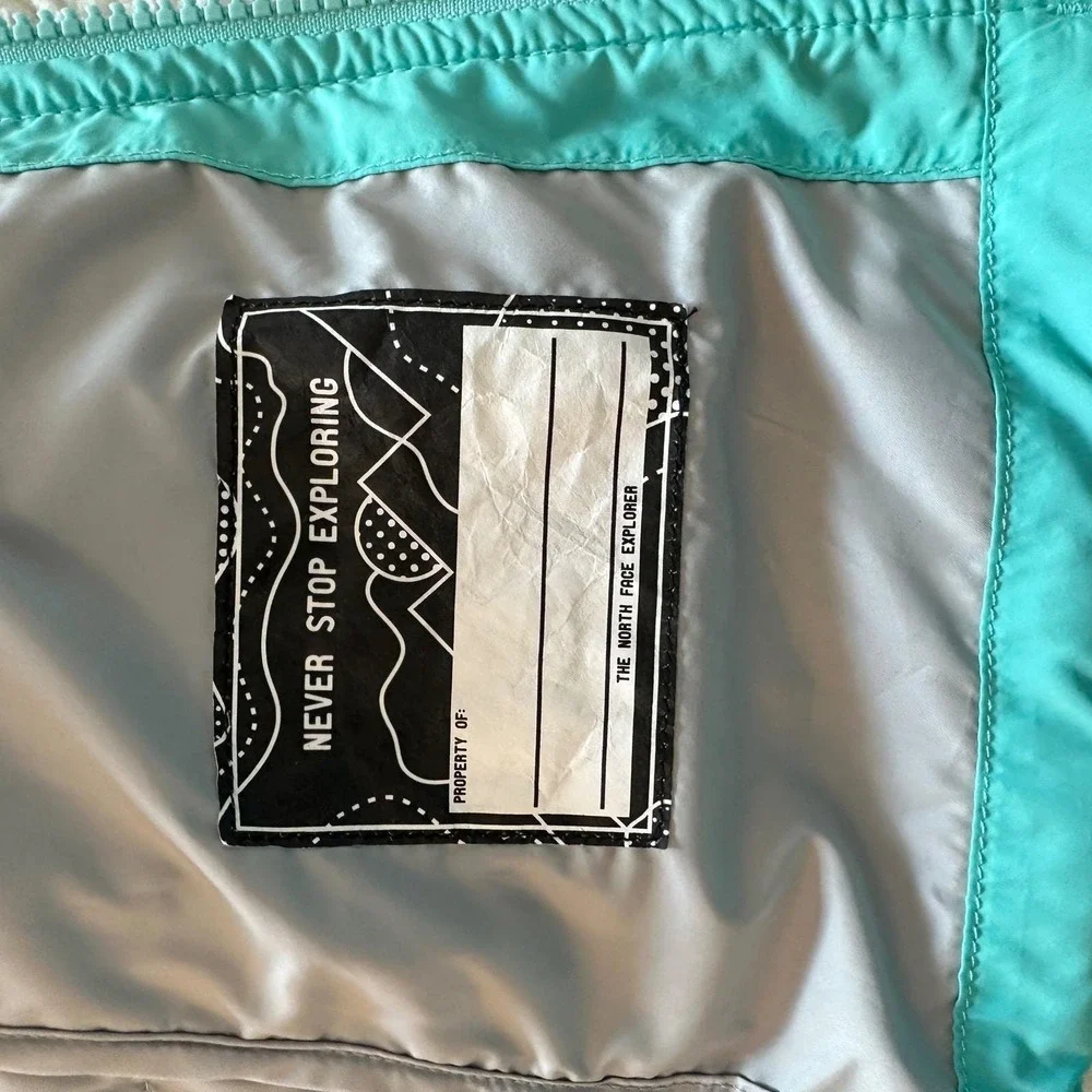 The North Face Vest Girls L 14/16 Teal Quilted Puffer Winter Outdoor Hiking‎